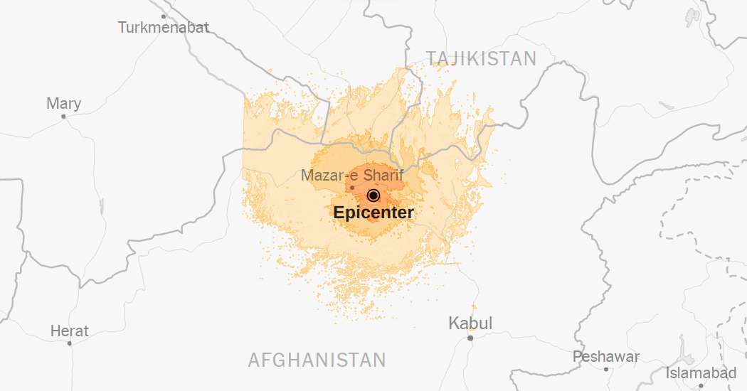 Earthquake Measuring 6.3 Hits Afghanistan: A Detailed Map